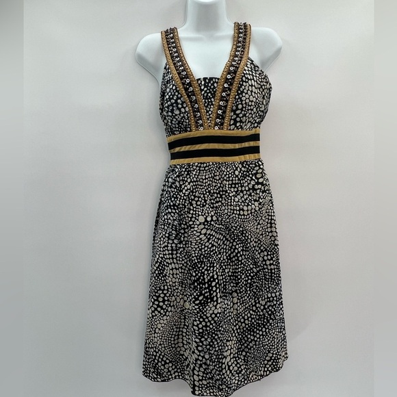 Kenar Tribal Print Beaded Dress – Size 4 - Picture 2 of 6